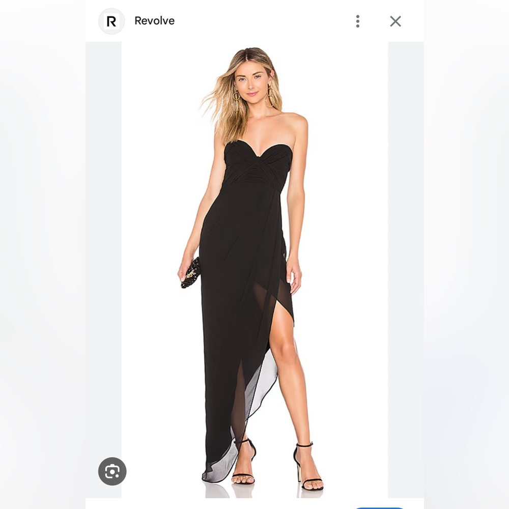 X REVOLVE Black Chateau Gown